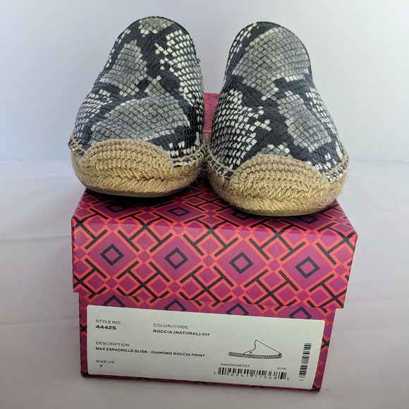 Tory Burch Max espadrille slide roccia natural diamond roccia print 7 - Picture 2 of 7